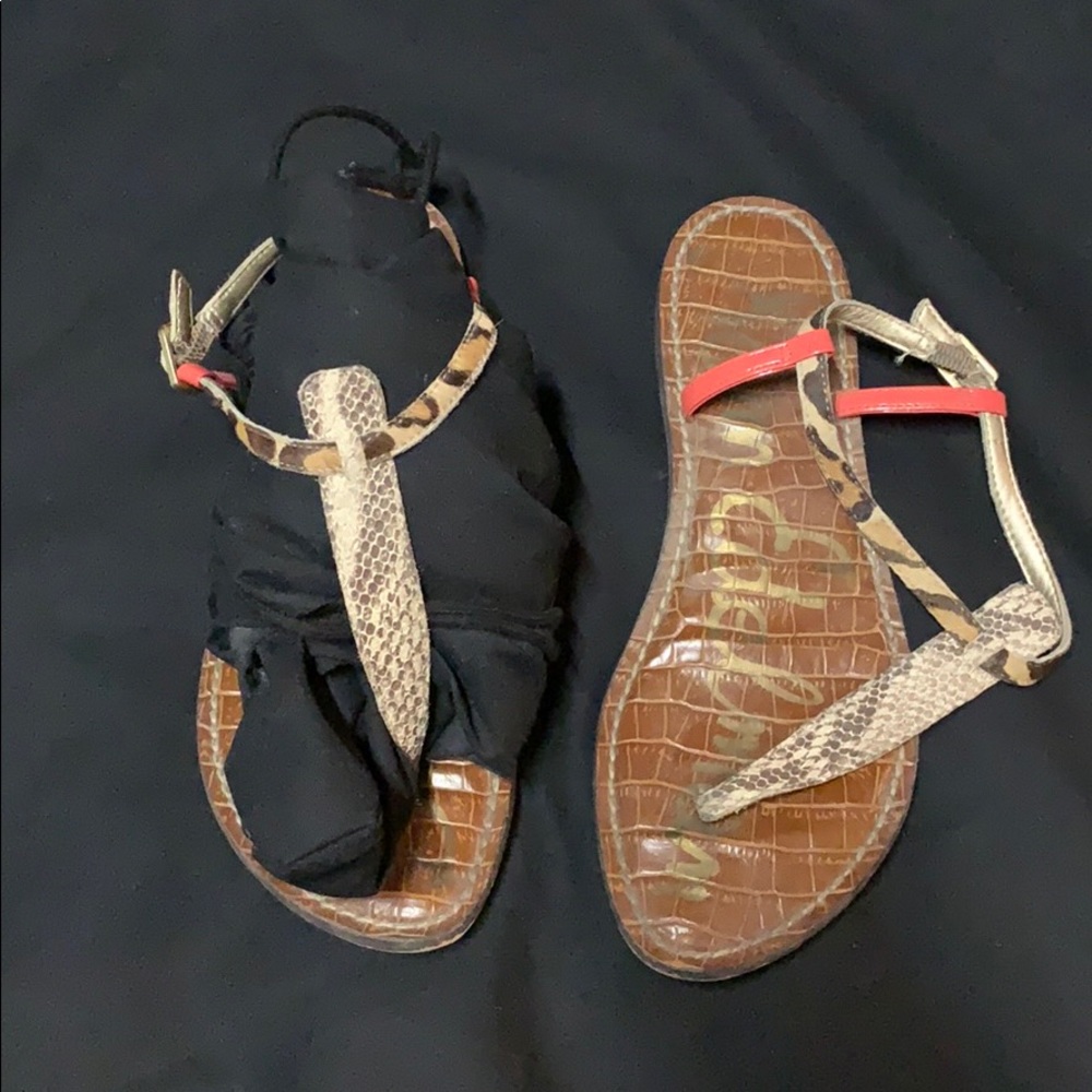 Sam Edelman multi print leather Gigi sandal